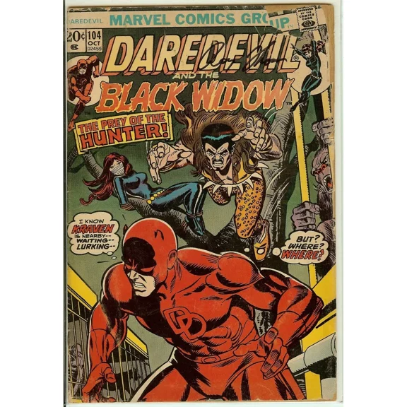 DareDevil #104 GOOD Condition Signed by Roy Thomas