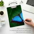 thumbnail image 5 of FMSHPON Butterfly Leaves Clipboard Hardboard Wood Nursing Clip Board and Pull for Standard A4 Letter 13x9 inches, 5 of 7