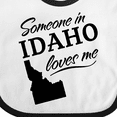 thumbnail image 4 of Inktastic Someone in Idaho Loves Me Boys or Girls Baby Bib, 4 of 4