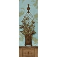thumbnail image 2 of Gladding, Pamela 11x24 White Modern Wood Framed Museum Art Print Titled - Blue Olive Topiary I, 2 of 4