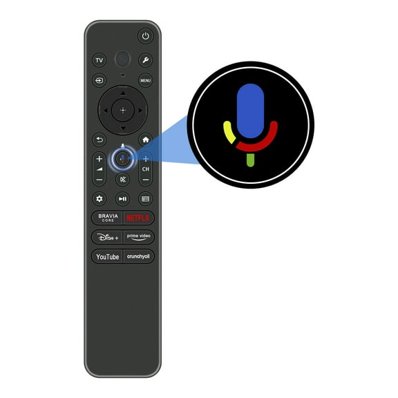 Allimity RMF-TX910U Voice Replaced Remote Control Compatible with Bravia TV XR-42A90K XR-48A90K XR-50X90S KD-43X72K KD-50X85TK KD-55X85K KD-65X80CK KD-75X85K KD-85X85K