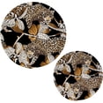 thumbnail image 7 of SKYSONIC Leopard Floral Pattern Pot Holders Trivets, 2 Pcs Heat Resistant Trivets,Charming Cotton Thread Weave Mats for Hot Pads Pans Pot Bowl Teapot for Kitchen Decor, 7 of 7