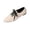Beige, variant on Women Pointed Toe Bow Decor Woven Oxford Flats, Light Breathable Fabric, Thin Cushioned Footbed, Flexible Anti Slip Outsole, Slim Elegant Silhouette for Date Office Daily Semi-Formal,Black 5.5