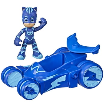 PJ s Cat-Car Preschool Toy, Hero Vehicle with Catboy Action Figure