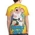 thumbnail image 2 of Family Guy Animated Youth Unisex T-Shirt Crewneck Short Sleeve Double-Sided Print Tee Shirts Top For Boys Girls Kid Teen X-Small, 2 of 6