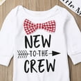 thumbnail image 3 of Newborn Romper New Born Clothing Baby Boy Cotton Romper+Hat Jumpsuit Clothes Long Pants, 3 of 5