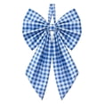 thumbnail image 2 of Christmas Tree Topper Blue Bow Giant Bow Decor Large Decorative Ribbon Ornament for Holiday Wedding Party Room Backdrop Door Wall Christmas Decorations Indoor, 2 of 5