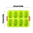 thumbnail image 5 of Vacemry Under $5 Silicone Cake Mold, 8-Compartment Baking Pan, Non-Stick French Bread Tray, Oval Shape Mini Loaf Pan, Household Kitchen Bakeware, Oven Safe Flexible Cooking Tool, 5 of 9
