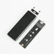 thumbnail image 3 of Caja Ssd M2 M2 SSD Case Enclosure Disk Box Adaptador M.2 a USB 3.1 (Cable C-C) (Negro), 3 of 8