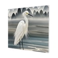 thumbnail image 2 of Canvas Decorative Picture Abstract Wall Art Canvas Paintings Home Decor 16 X 20 Ink Painting Of Egret For Living Room Bedroom Kitchen Office, 2 of 6