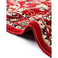 thumbnail image 5 of Unique Loom Sialk Hill Collection Area Rug - Washington (2' 2" x 8' 2" Runner Red/Black) Floral Traditional Perfect For Living Room Bed Room Dining Room Office, 5 of 7