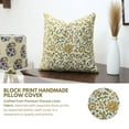 thumbnail image 5 of Fabdivine's Block Print designs, 12"X20", Lightweight & Soft Viscose Linen Pillow Covers , Pushplata, 5 of 9