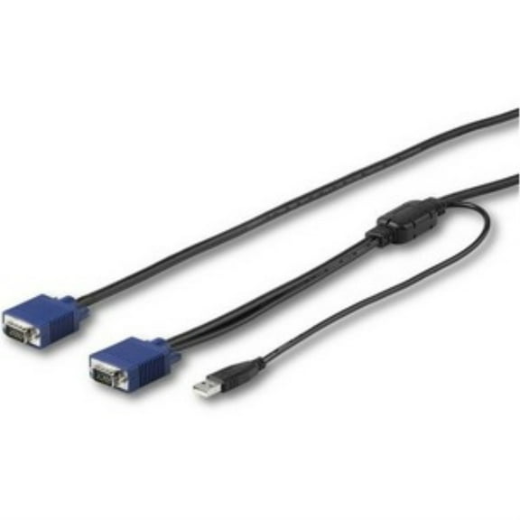 Startech.com 10 Ft. (3 M) Kvm Cable For Startech.com Rackmount Consoles - Vga And Kvm Console Cable (rkconsuv10) - Video / Cable - Mini-vga (m) To Usb, Hd-15 (vga) (m) - 10 Ft - For P/n: