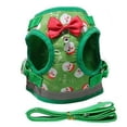 thumbnail image 2 of Christmas Pet Vest Harness Set Reflective Adjustable Dog Wearing Breathable Mesh Vest With Leash Chicken Hen Leash For Duck, 2 of 5