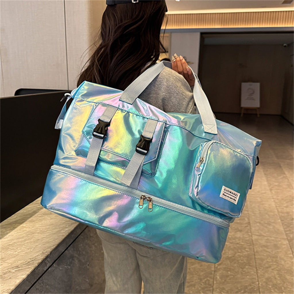 Spacious Sports Travel Bags With Breathable Shoe Storage Compartment Waterproof Oxford Fabric For Gym Hikers