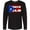 AB-Black, variant on Inktastic Puerto Rico Flag in Text Long Sleeve T-Shirt