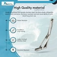 thumbnail image 3 of MARINE CITY folding shelf bracket, 304-Grade Stainless Steel, Corrosion-Resistant, Rust-Proof, Max Load 551 LB, Space-Saving, 12 Inches, for Shelves, Storage Racks, Bookshelves, Marines Pack of 1, 3 of 7