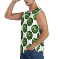 thumbnail image 3 of Haiem Men's Happy Watermelon Print Tank Tops Summer Sleeveless Cut Off Workout T-Shirts Fitness Vest Athletic Undershirts-XX-Large, 3 of 8