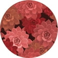 thumbnail image 1 of Ahgly Company Machine Washable Indoor Round Transitional Red Area Rugs, 3' Round, 1 of 7