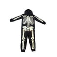 thumbnail image 4 of HOWPAY Adult Halloween Costumes Skeleton Bodysuit Cosplay Outfit Bone Print One Piece Jumpsuit For Men Women Masquerade Party Stage Performance Halloween Costumes S, 4 of 4