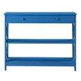 thumbnail image 2 of Convenience Concepts Oxford 1 Drawer Console Table with Shelves, Blue, 2 of 10