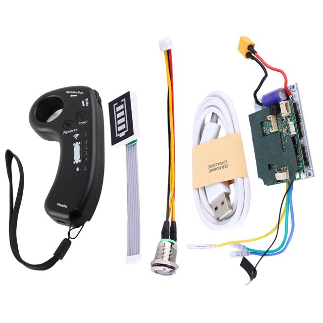 BLLBOO Controlador de patineta ESC - Controlador de patineta eléctrica Patineta eléctrica Longboard Single Drive ESC Placa Base de Control sustituto con Control Remoto