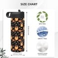 thumbnail image 4 of Yiaed Bee and Honey Print Water Bottle with Straw Lid, Stainless Steel Double Wall Insulated Water Bottle | Leak-Proof and Spill-Proof Water Bottle, 4 of 8