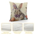 thumbnail image 4 of Pillow Covers Inch Set of Rabbit Bunny Butterfly Floral Leaves Spring Farmhouse Decoration Throw Pillow Cases Cushion Cover Linen for Sofa Couch, 4 of 5