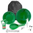 thumbnail image 2 of Sluice Fox Gold rush panning kit with backpack; 10-piece prospecting tools for adults and kids. Gold pan accessories; Black sand magnet, plastic gold shovel, snifter bottle, tweezers and gold vials, 2 of 11