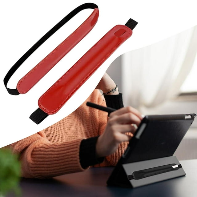BELOVING 2 Pieces Stylus Holders Convenient Easy to Use Dust Protection Elastic Cases Red