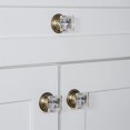 thumbnail image 3 of Grandeur 808579 Carre 1-1/4" Square Crystal Cabinet Knob - Brass, 3 of 7