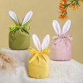thumbnail image 5 of Easter Candy Bag Super Soft Bunny Ears Design Fine Texture Non-Fading Wear Resistant Decorative Cloth Easter Rabbit Candy Storage Bag Gift Pouch Decor, 5 of 5