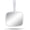 White, variant on PROTECLE Hand Mirror, 10.3" L x 7.4" W Salon Barber Hairdressing Handheld Mirror with Handle, Square Black
