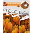thumbnail image 5 of Fall Shower Curtain Orange Harvest Pumpkin Bathroom Curtains with Hooks, Waterproof Fabric Autumn Maple Leaves Thanksgiving Bath Shower Curtains Set for Bathroom Bathtubs Decor 36x72 Inch, 5 of 7