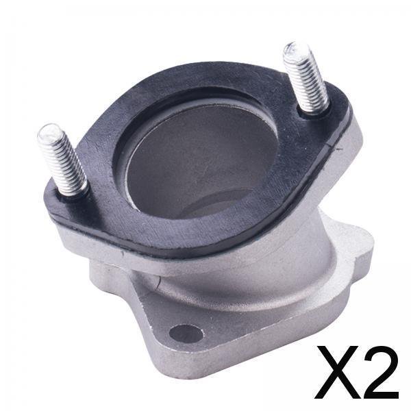 2X conjunto de adaptador de entrada de carburador, Hardware de montaje profesional 2 piezas