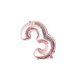 thumbnail image 2 of Yuarrent 16 pulgadas Tamaño grande Oro Plata Rosa Oro Número Globo Cumpleaños Decoraciones para fiestas de bodas Globos de aluminio Niño Niño Juguete Kits de decoración para fiestas Oro rosa tres, 2 of 6