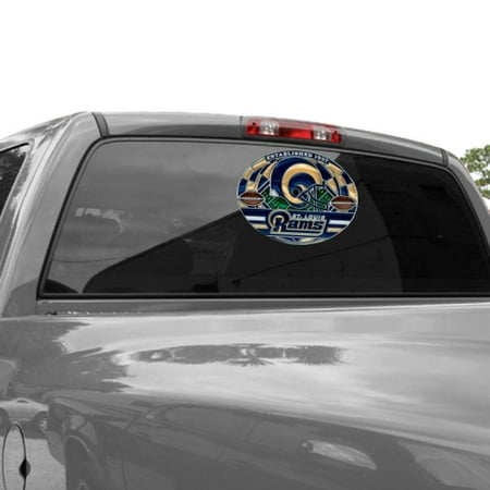 Classic St. Louis Rams WinCraft 11'' x 17'' Stained Glass Decal Sheet - No