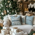 thumbnail image 3 of Christmas Pillow Covers 18x18 Set of 4 for Xmas Decorations Christmas Tree Joy Snow Merry Christmas Throw Pillow Cases Winter Holiday Farmhouse Decor for Home, 3 of 5