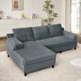 thumbnail image 3 of Soscana Modular Sofa Couch,L Shaped Sectional Sofa with 2 Cup Holders for Living Room,Apartment,APT, 3 of 11