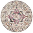 thumbnail image 3 of SAFAVIEH Madison Katina Traditional Area Rug, Fuchsia/Ivory, 8' x 8' Round - Traditional Design, Fuchsia & Ivory, Non-Shedding & Easy Cleaning, Ideal for Living Room, Bedroom, Dining Space, 3 of 11
