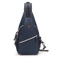 thumbnail image 1 of Bolso de pecho para hombre, tendencia informal a la moda, bolso mensajero ligero de gran capacidad, bolso de ciclismo de tela Oxford para hombre, azul, 1 of 5