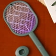 thumbnail image 4 of Toystoory Matamoscas eléctrico recargable y eficaz para raqueta eléctrica inodoro para mosquitos al aire libre Repelente de insectos y plagas Verde, 4 of 6