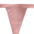 thumbnail image 4 of Womens Thong Low-Rise Seamless Sexy Underwear Threaded Cotton Panties, 4 of 9