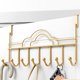 thumbnail image 5 of Gancho para puerta sin taladrar, organizador de toallas y llaves, estante extendido, metal resistente, impermeable, para baño y dormitorio, ideal para la entrada, alta capacidad, fácil de, 5 of 8