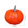 thumbnail image 2 of Qjidjing Halloween Fake Pumpkin, Foam Ornament, Artificial Mini 2.36 Inch Size, Lightweight Craft, Table Centerpiece, Mantel Display, Home Decor, 2 of 7