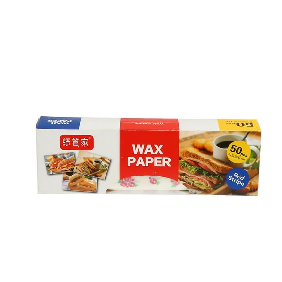 50 Sheets of Baking Wax Paper Food Wrapper Sandwich Wrapping Paper Packing Paper