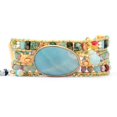 thumbnail image 5 of Pulsera de cuero tejida a mano con piedra natural Tianhe para mujeres europeas y americanas, 5 of 5