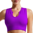 thumbnail image 1 of Brasier Ropa Interior Femenina para Fitness, Running, Yoga, Chaleco A Prueba de Golpes, Escote En U Profundo, sin Aros de Acero, Sujetador Cómodo Fruncido Grande, 1 of 3