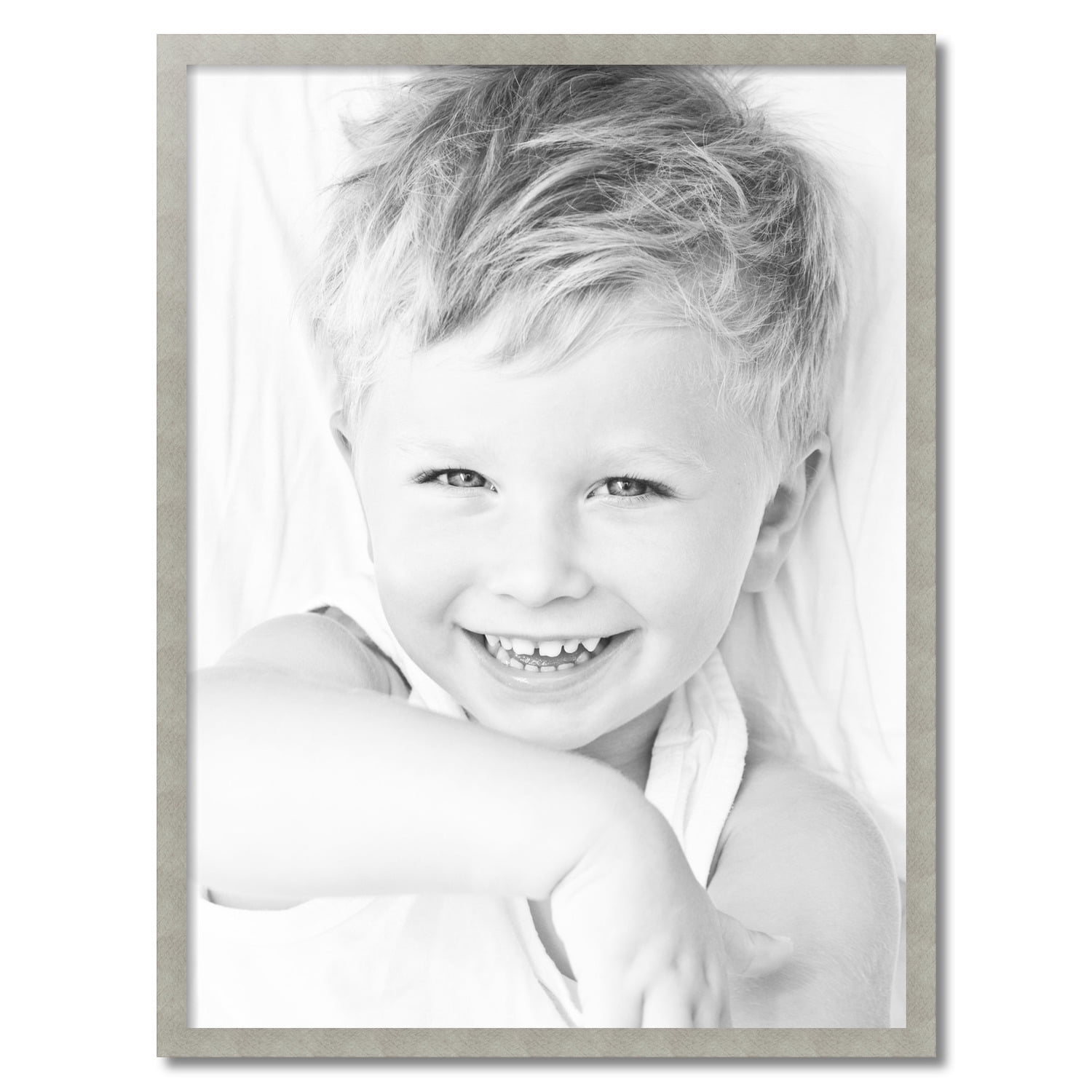 ArtToFrames 30x40 inch Classic Silver Picture Frame, Gray MDF Poster Frame (4499)