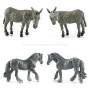 12pieces Barn Animal Miniature Realistic Farm Animal Figures Toys Animal Playset